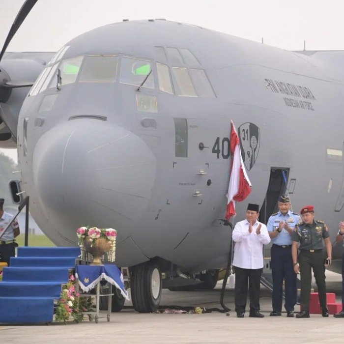 Pesawat Super Hercules C-130J. (Dok. Tim Media Prabowo)