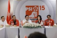 Ketua Umum Partai Gerindra Prabowo Subianto bersilahturahmi ke kantor DPP Partai Solidaritas Indonesia (PSI). (Instagram.com/@prabowo)
