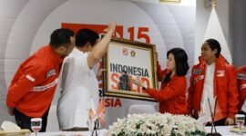 Ketua Umum Partai Gerindra Prabowo Subianto dan mengunjungi Partai Solidaritas Indonesia (PSI). (Dok. Tim Media Prabowo)

