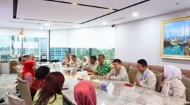 Silahturahmi strategis Direksi Perkumpulan Profesi Pasar Modal Indonesia (PROPAMI) dengan PT. Kliring Penjaminan Efek Indonesia (KPEI), Jakarta (18/1/24). (Doc.Ist)