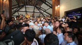 Capres nomor urut 2, Prabowo Subianto bertemu masyarakat Medan, Sumatera Utara. (Dok. TKN Prabowo - Gibran)

