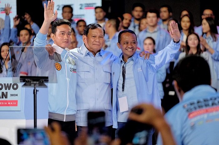 Calon Presiden Prabowo Subianto bersama Calon Wakil Presiden Gibran Rakabuming Raka. (Dok. TKN Prabowo Gibran)