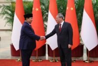 Menteri Pertahanan Prabowo Subianto bertemu dengan Perdana Menteri (PM) Tiongkok, Li Qiang di Beijing. (Dok. Tim Media Prabowo)