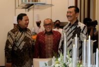 Menteri Pertahanan yang juga presiden terpilih 2024-2029 Prabowo Subianto berkeliling mengunjungi sahabat dan kerabat. (Dok. Tim Media Prabowo)