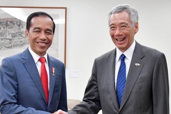 Presiden Jokowi mengadakan Bersama dengan PM Singapura Lee Hsien Loong, (Dok. kemlu.go.id)