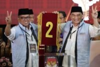 Pasangan calon gubernur dan wakil gubernur Banten nomor urut 02 Andra Soni-Dimyati Natakusumah. (Instagram.com @andrasoni12)