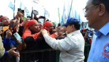Presiden Prabowo Subianto dalam peringatan Hari Buruh Internasional atau May Day 2025 yang digelar di Lapangan Monas, Jakarta Pusat. (Dok. TIm Media Prabowo)

